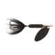 Wordens Rooster Tail In-Line Spinner, 2 1/4in, 1/8 oz Treble Hook, Midnight with Painted Blade, 208-MIDN-P