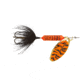 Wordens Rooster Tail In-Line Spinner, 2 1/4in, 1/8 oz Treble Hook, Orange Tiger, 208-ORT