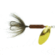 Wordens Rooster Tail In-Line Spinner, 2 1/4in, 1/8 oz Treble Hook, Pumpkin Seed, 208-PMSD