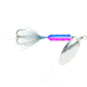 Wordens Rooster Tail In-Line Spinner, 2 1/4in, 1/8 oz Treble Hook, Rainbow Fry Silver Greyhackle, 208-RBF