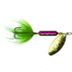 Wordens Rooster Tail In-Line Spinner, 2 1/4in, 1/8 oz Treble Hook, Rainbow Green, 208-RBOG
