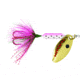 Wordens Rooster Tail In-Line Spinner, 2 1/4in, 1/8 oz Treble Hook, Rainbow with Red Hook, 208R-RBOW