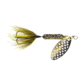 Wordens Rooster Tail In-Line Spinner, 2 1/4in, 1/8 oz Treble Hook, Strobe Black, 208-SBL