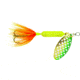 Wordens Rooster Tail In-Line Spinner, 2 1/4in, 1/8 oz Treble Hook, Strobe Chartreuse, 208-SCHR