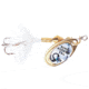 Wordens Sonic Rooster Tail In-Line Spinner, 2 3/8in, 1/8 oz White Mylar, 182-WHMY