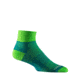 Wrightsock Double Layer CoolMesh II Quarter Sock, Blue/Green, Large, 8053.2201