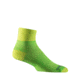 Wrightsock Double Layer CoolMesh II Quarter Sock, Lemon/Lime, Large, 8053.3301