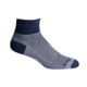 Wrightsock Double Layer CoolMesh II Quarter Sock, Lt Grey/Navy, Extra Large, 8054.6201