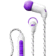 X-1 Audio Momentum In-Ear Ultra Light Headphones - WHITE &amp; PURPLE H2O-MM-IE1-PE