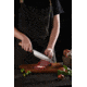 Xin Cutlery 12.5in Iron Wood Chef's Knife, 12.5in Overall, 8in Acid Etched 440C Steel Blade, Ironwood Handle, XC138