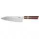 Xin Cutlery 14.25in Satin Japanese Style Chef's Knife, 14.25in Overall, 9in Satin Sandvik 12C27 Blade, Rosewood/Buffalo Horn/Nickel Silver Handle, XC121