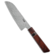 Xin Cutlery Xin Cutlery Octagonal 7" Santoku Knife Rosewood/Buffalo Horn Dam. Mirror, Wood, Damascus, adult, BHQ-139530