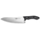 Xin Cutlery XinCross Tactical Chef's Knife, 14.25in Overall, 8in Satin Special Powder Alloy Blade, Black/White G10 Handle, Leather Sheath, XC110