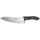 Xin Cutlery XinCross Tactical Chef's Knife, 14.25in Overall, 8in Stonewash Special Powder Alloy Blade, Black/White G10 Handle, Leather Sheath, XC111