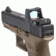 XS Sight Systems DXW Standard Dot for Glock Suppressor Height 17,19,22-24,26,27,31-36,38, Tritium Front, White Stripe Rear GL-0004S-4