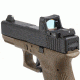 XS Sight Systems DXW Standard Dot for Glock Suppressor Height 17,19,22-24,26,27,31-36,38, Tritium Front, White Stripe Rear GL-0004S-4