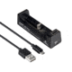XTAR MC1 Plus, Portable Li-Ion Battery Charger, Single Bay, Constant Current, USB Chargeable, Black XTAR-MC1-PLUS