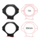 XTS 30mm - 1 in Multi-Sized Uni-Mount Scope Rings, Black, XTS-1IN-30MM