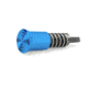 XTS Forward Assist Assembly, AR-15/AR-10, Plunger/Forward Assist Pawl/Spring &amp; Roll Pin, Anodized Blue, XTS-FAA-BL