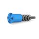 XTS Forward Assist Assembly, AR-15/AR-10, Plunger/Forward Assist Pawl/Spring &amp; Roll Pin, Anodized Blue, XTS-FAA-BL