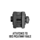 XTS Front-2-Back Folding Vertical Grip, Black, XTS 309