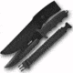 XTS HK 718BK Fixed Blade Knife, Black HK 718BK