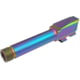 XTS Pistol Barrel Threaded, Glock 43, 9mm Luger, 1-10 Twist, 1/2x28 Thread, Chameleon, Rainbow, One Size, G43-BART-R