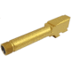 XTS Pistol Barrel Threaded, Glock 43, 9mm Luger, 1-10 Twist, 1/2x28 Thread, Tin, Gold, One Size, G43-BART-G