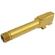 XTS Pistol Barrel Threaded, Glock 43, 9mm Luger, 1-10 Twist, 1/2x28 Thread, Tin, Gold, One Size, G43-BART-G