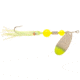Yakima Bait Flash Glo UV Squid Casting Spinner, 1/2 oz Nickel Chartreuse Tip with Chartreuse Squid, 1136U-NC