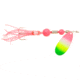 Yakima Bait Flash Glo UV Squid Casting Spinner, 1/2 oz Rainbow with Pink Squid, 1136U-RBOW