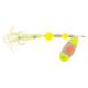 Yakima Bait Flash Glo UV Squid Casting Spinner, 1/2 oz Sunspot with Chartreuse Squid, 1136U-SUNS
