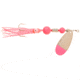 Yakima Bait Flash Glo UV Squid Casting Spinner, 3 1/2in Nickel Pink Tip with Pink Squid, 1125U-NPK