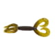 Yamamoto Baits Double Tail 5in Hula Grub, 10 Pack, Green Pumpkin-Red, YAM-97-10-318