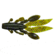 Yamamoto Baits Flappin Hog Creature Bait, 3.75in, 7pk, Green Pumpkin with Large Green &amp; Large Purple, FH-07-301