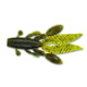 Yamamoto Baits Flappin' Hog Creature Bait, 4.5in, 5pk, Green Pumpkin with Large Black, FHL-05-297