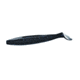 Yamamoto Baits Heart Tail 4.5in, 5pk, Black with Large Blue, 128-05-021