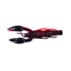 Yamamoto Baits PsychoDad Crawdad Bait, 4in, 5pk, Black &amp; Red, 3K-05-972
