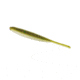 Yamamoto Baits Shad Shape Worm 3.75in, Lt Grn Pumpkin w/ Lrg Grn Purple Flake / Clear Bel, YAM-68L-10-938