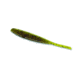 Yamamoto Baits Shad Shape Worm, 10, 3.75in, Green Pumpkin &amp; Black Flake, YAM-68L-10-297