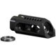 Yankee Hill 26-MB-A Slant Muzzle Brake 5.56mm Threaded 1/2-28&quot; TPI Steel Black