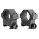 Yankee Hill Machine 4-Screw Scope Ring Set Medium One Inch Picatinny Matte Black