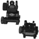 Yankee Hill Machine Flip Front and Rear Sights Set, Black, YHM-8027