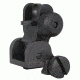 Yankee Hill Machine Top Mounted Deployable Rear Sight, Black, YHM-9680