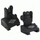 Yankee Hill Machine Quick Deploy Top Mounted Deployable Front and Rear Sight, Black, YHM-5040