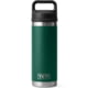 Yeti Rambler 18 oz Water Bottle w/Chug Cap, Black Forest Green, 21071505900