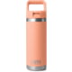 Yeti Rambler 18 oz Water Bottle w/Straw Cap, Lowcountry Peach, 21071505456