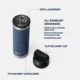 Yeti Rambler 18 oz Water Bottle w/Chug Cap, Navy/MLB Cardinals, 28100006787