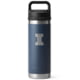 Yeti Rambler 18 oz Water Bottle w/Chug Cap, Navy/NCAA Illinois, 28100006795