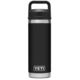 Yeti Rambler 18 oz Water Bottle w/Chug Cap, Black, 21071504040